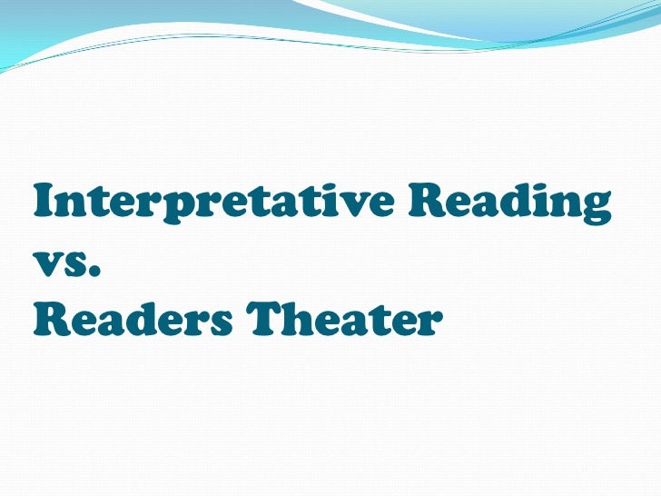 readers theatre rubric pdf